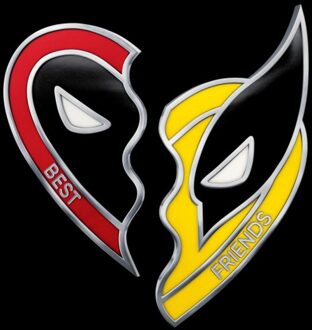 Marvel Deadpool Best Friends Unisex T-Shirt - Black - L Zwart