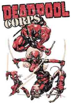 Marvel Deadpool Corps T-shirt - Wit - 5XL - Wit