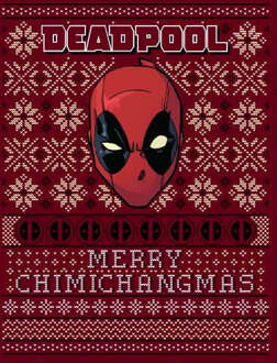 Marvel Deadpool Dames kersttrui - Wijnrood - L