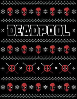 Marvel Deadpool dames kersttrui - Zwart - 3XL