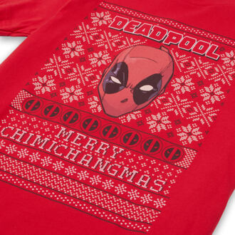 Marvel Deadpool kerst T-shirt - Rood - L