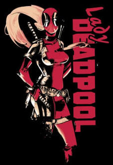 Marvel Deadpool Lady Deadpool Dames T-shirt - Zwart - M
