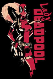 Marvel Deadpool Lady Deadpool Dames Trui - Zwart - L - Zwart