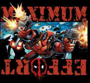 Marvel Deadpool Maximum Effort T-Shirt - Zwart - XS