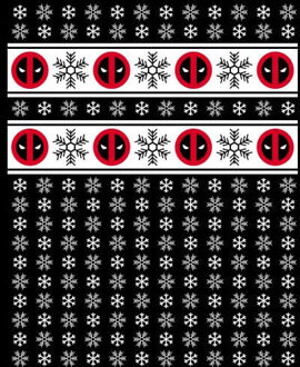 Marvel Deadpool Snowflakes dames kerst t-shirt - Zwart - L - Zwart
