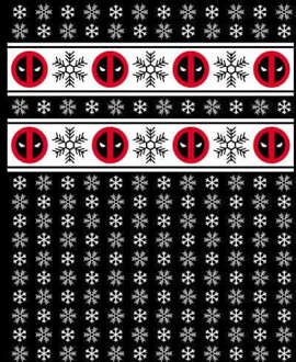 Marvel Deadpool Snowflakes dames kersttrui - Zwart - M - Zwart