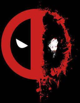 Marvel Deadpool Split Splat Logo Dames Trui - Zwart - 5XL - Zwart