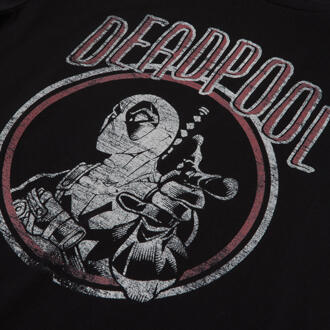 Marvel Deadpool Vintage Circle T-shirt - Zwart - 4XL
