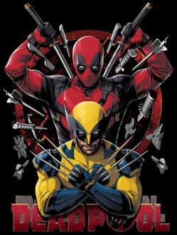 Marvel Deadpool/Wolverine Weapons Unisex T-Shirt - Black - XXL Zwart