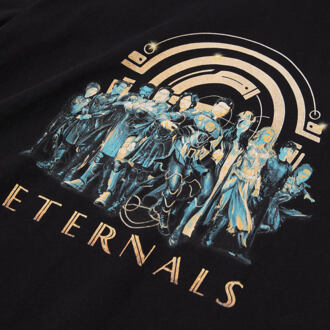 Marvel Eternals Characters Unisex T-Shirt - Zwart - M - Zwart