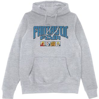 Marvel Fantastic Four Group Squares Hoodie - Grey - S Meerdere kleuren