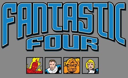 Marvel Fantastic Four Group Squares Unisex T-Shirt - Grey - 5XL Grijs