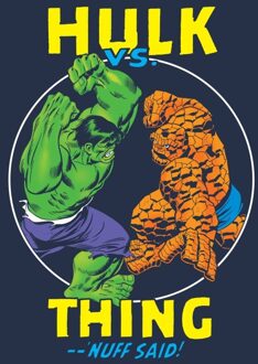 Marvel Fantastic Four Nuff Said Unisex T-Shirt - Navy - L Blauw