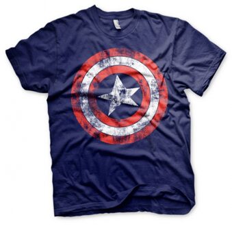 Marvel Fun t-shirt Captain America schild heren L