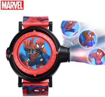 MARVEL Genuine Spider Man Projection LED Digital Watches Children Cool Cartoon Watch Kid Birthday Gift Disney Boy Girl Clock Toy