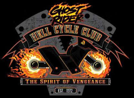 Marvel Ghost Rider Hell Cycle Club Men's T-Shirt - Black - XXL Zwart