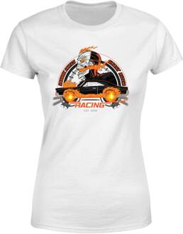 Marvel Ghost Rider Robbie Reyes Racing Women's T-Shirt - White - M - Wit