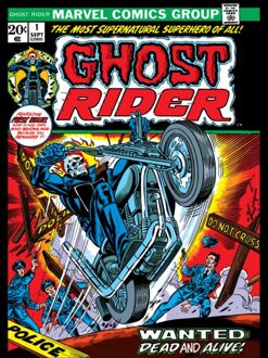 Marvel Ghost Rider Wanted Dead And Alive Unisex T-Shirt - Black - XS Zwart