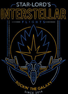 Marvel Guardians Of The Galaxy Interstellar Flights Women's T-Shirt - Black - XL Zwart