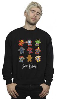 Marvel Heren Gingerbread Avengers Sweatshirt (Zwart) - 2XL