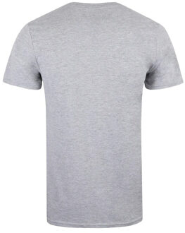 Marvel Heren Stripverhaal Logo T-shirt (Sportgrijs) - maat Lichtgrijs