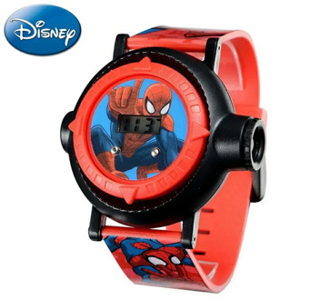 Marvel Hero Spider-Men Boys Interest Watches Projector 10 Patterns Child Digital Clock Student Gift Easy Read Time Kid Watch New