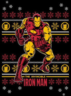 Marvel Iron Man dames Christmas t-shirt - Zwart - L