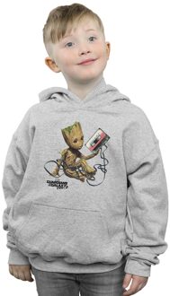 Marvel Jongens Guardians Of The Galaxy Groot Tape Hoodie (Sportgrijs) Lichtgrijs