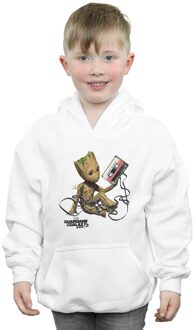 Marvel Jongens Guardians Of The Galaxy Groot Tape Hoodie (Wit) - 9-11J / 128cm-146cm