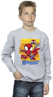 Marvel Jongens Spidey En Zijn Verbazingwekkende Vrienden Vliegend Sweatshirt (Sportgrijs) Lichtgrijs