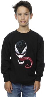 Marvel Jongens Venom Gezicht Sweatshirt (Zwart)