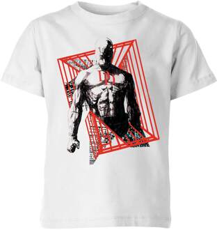 Marvel Knights Daredevil Cage Kinder T-shirt - Wit - 146/152 (11-12 jaar) - Wit - XL