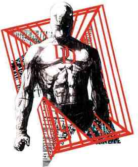 Marvel Knights Daredevil Cage T-shirt - Wit - 5XL - Wit
