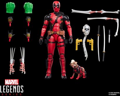 Marvel Legends Series Dogpool and Deadpool, Marvel Studios' Deadpool & Wolverine Film Collectible 15-cm Action Figure Gift