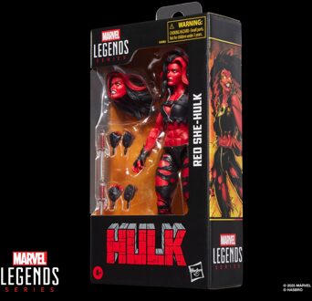 Marvel Legends Series Red She-Hulk, Hulk Comics Collectible 15-cm-scale Action Figure