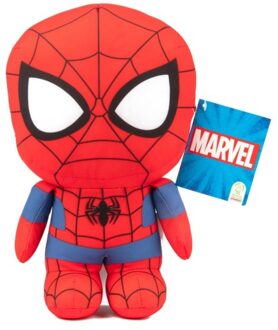 Marvel Lil Bodz Spiderman knuffel met geluid Rood