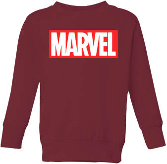 Marvel Logo Kids' Sweatshirt - Burgundy - 122/128 (7-8 jaar) - Burgundy - M