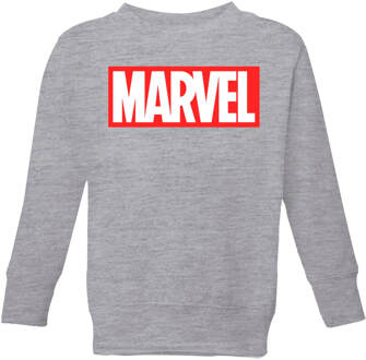 Marvel Logo Kids' Sweatshirt - Grey - 134/140 (9-10 jaar) - Grey