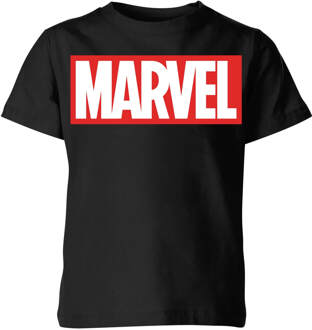 Marvel Logo Kids' T-Shirt - Black - 110/116 (5-6 jaar) - Zwart - S
