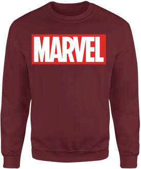 Marvel Logo Sweatshirt - Burgundy - XXL - Burgundy