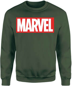 Marvel Logo Sweatshirt - Green - XL - Groen