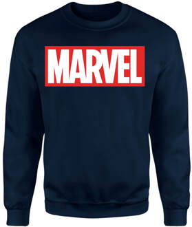 Marvel Logo Sweatshirt - Navy - L - Navy blauw