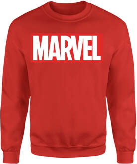 Marvel Logo Sweatshirt - Red - XL - Rood