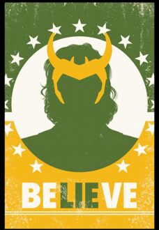 Marvel Loki Believe Unisex T-Shirt - Black - S Zwart