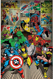 Marvel Maxi Poster Here Come The Heroes