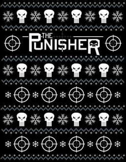 Marvel Punisher dames Christmas trui - Zwart - 3XL - Zwart