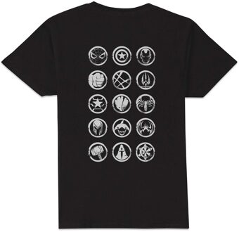 Marvel Rivals Character Lineup Unisex T-Shirt - Black - L Zwart