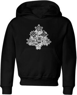 Marvel Shields Snowflakes kinder Christmas hoodie - Zwart - 110/116 (5-6 jaar) - Zwart