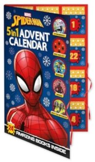 Marvel Spider-Man: 5-In-1 Advent Calendar - Countdown To Christmas With Stories, - Marvel Entertainment Internation