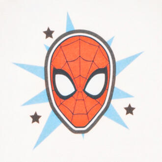 Marvel Spider-Man Face Kids' Pyjamas - White/Grey - 110/116 (5-6 jaar) - White/Grey